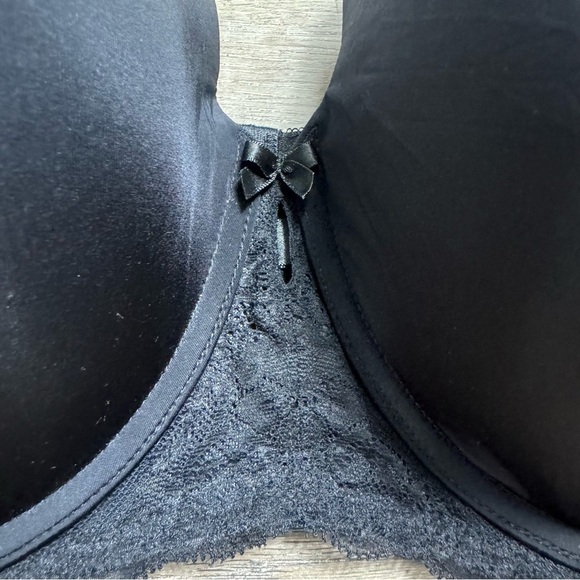 Torrid Curve Black T Shirt Bra Push Up 46 DDD NWT Underwire lace - Picture 4 of 8